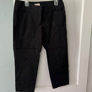 Cropped black LOFT trousers